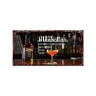 Placa de lata para decoração de parede: receita de uísque Jack Daniel's Manhattan