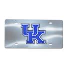 Placa de licença FANMATS Kentucky Wildcats em aço inoxidável