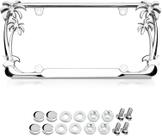 Placa de licença Frame Nightingale Villa Chrome Palm Tree Placa de licença Frame Nightingale Villa Chrome Palm Tree