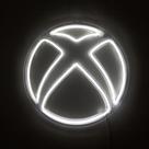 Placa de luz de parede com logotipo Ukonic Xbox alimentado por USB LED branco neon