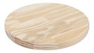 Placa De Madeira de Pinus 30x30 Redonda diâmetro de 30cm Redonda, DIY