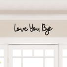 Placa de madeira Dripykiaa Love You Bye Home Decor Wall Art 55cm