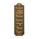 Placa de madeira Programação diária do Hobbit do Senhor dos Anéis