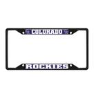 Placa de matrícula FanMats Colorado Rockies Metal Black