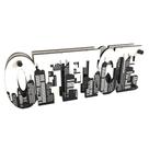 Placa de Mesa Decorativa Decorativa Dupla Face "Office Predios" C03 - D'Rossi Placa de Mesa Decorativa Decorativa Dupla Face "Office Predios" C03 - D'Rossi