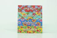 Placa de Mesa Empatia Sabedoria Resiliência Gratidão 20,5X18x9cm