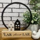 Placa de Mesa Lar Doce Lar Decoração Casa Placa Home Totem Circulo Lar Placa de Mesa Lar Doce Lar Decoração Casa Placa Home Totem Circulo Lar