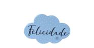 Placa de mesa nuvem Felicidade Placa de mesa nuvem Felicidade