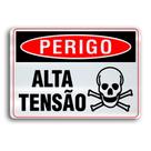 Placa de Metal alta tensao 30cmx20cm