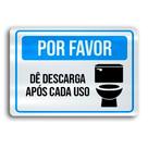 Placa de Metal de a descarga 30cmx20cm