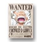 Placa de metal Decoração Cartaz de Procurado Luffy Gear 5
