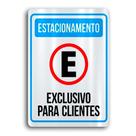 Placa de Metal esclusivo clientes 20cmx30cm