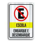 Placa de Metal escola 20cmx30cm