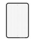 Placa de metal Faittoo Blank Write-On 18 x 12 cm em alumínio refletivo