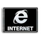 Placa de Metal Internet 30cmx20cm