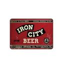 Placa de metal Iron City Beer Vintage para bar e cozinha 20x30cm