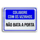 Placa de Metal nao bara porta 30cmx20cm