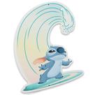 Placa de metal para decoração de parede Disney Lilo and Stitch Surfing