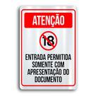 Placa de Metal permitida com documento 20cmx30cm