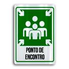Placa de Metal Ponto de encontro 20cmx30cm