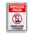 Placa de Metal propriedade privada 20cmx30cm