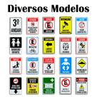 Placa de Metal recolha as fezess 20cmx30cm