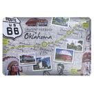 Placa De Metal Route 66 Oklahoma