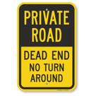 Placa de metal SmartSign Basics 45,72x30,48 cm Private Road