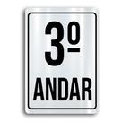 Placa de Metal terceiro andar 20cmx30cm