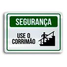 Placa de Metal use o corrimao 30cmx20cm