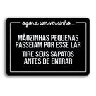 Placa de Metal versinho 30cmx20cm