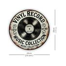 Placa De Metal Vintage Com Registro De Vinil, Arte De Parede Retrô Para Escritório Doméstico,
