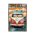 Placa De Metal Vintage De Praia, Decoração Retrô Putuo, Placas De Lata, Pôster De Arte De Parede De