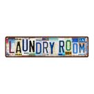 Placa de Metal Vintage para Lavanderia MTsigns 41x10 cm