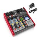 Placa de mistura de som Pyle Studio 4 canais Bluetooth DJ Mixer