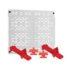 Placa de montagem Legrand OnQ Universal 25,4 cm com 2 braçadeiras de raquete