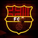 Placa de néon AhLove Football Sports FC para decoração de parede e quarto