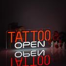 Placa de néon decorativa Hoyoelec TATTOO OPEN 43x18 cm USB
