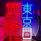 Placa de néon JOSEBRU Tokyo Kanji Art 30x41 cm com USB regulável