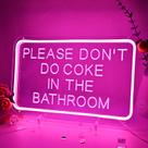 Placa de néon LED decorativa Planzo Pink 40x25 cm alimentada por USB