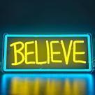 Placa de néon Ted Believe Lasso para LED regulável de quarto