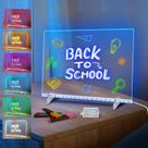 Placa de Notas LED Timisigns 35x25cm com 7 Cores e Adaptador