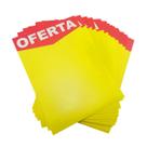 Placa de Oferta 30x42cm Aba Pacote 50 Unidades Papelão Duplex para Preços Loja Mercado Adega Comercio