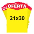 Placa de Oferta Preço Mercado 21x30cm Pacote 10 Unidades Papel Cartão Impressão Offset Placa de Oferta Preço Mercado 21x30cm Pacote 10 Unidades Papel Cartão Impressão Offset