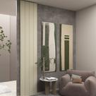Placa de Painel Ripado MDF Majestade 046 Off White - Gelius Placa de Painel Ripado MDF Majestade 046 Off White - Gelius