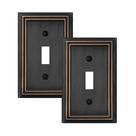 Placa de Pared Metálica OKAWYC Adler 2 Paquetes Bronce Envejecido 1 Puerta