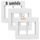 Placa de Parede 6 Módulos 4x4 Para Interruptores 3 unidades