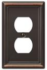 Placa de parede AMERELLE 149DDB 1 Aço Duplex Bronze Envelhecido