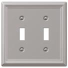 Placa de parede Amerelle 149TTBN Chelsea Steel Double Toggle