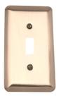 Placa de parede Amerelle 154T Devon Steel 1 Toggle em latão escovado